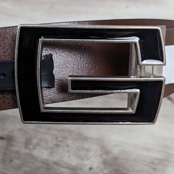 Guess* Men's Reversible Brown/Black Smooth Handcrafted Belt~ Size XL (42-44) - Picture 4 of 10